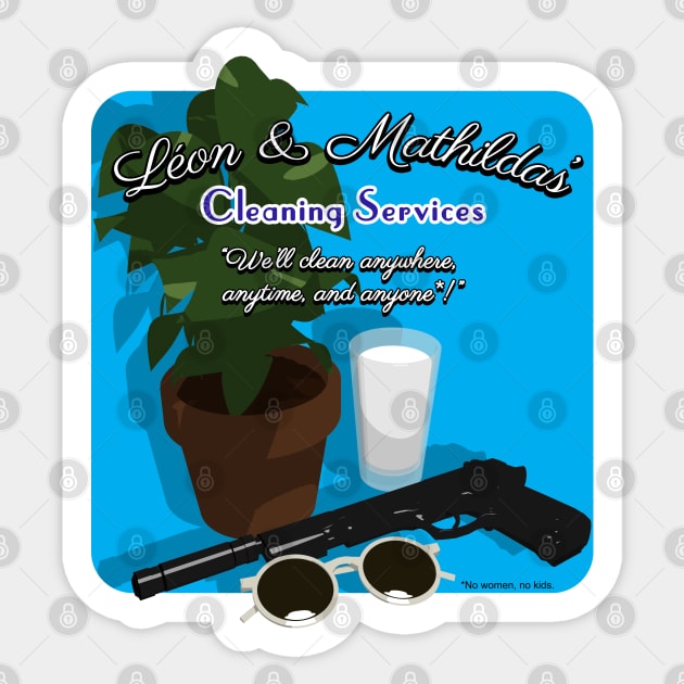 Leon & Mathilda's Cleaning Services Sticker by CCDesign